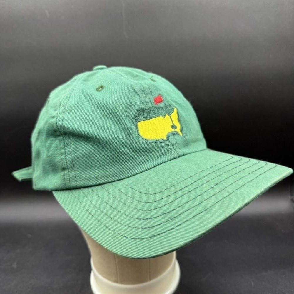 Vintage American Needle Masters Golf Hat Mens OS Green Embroidered Cotton Twill